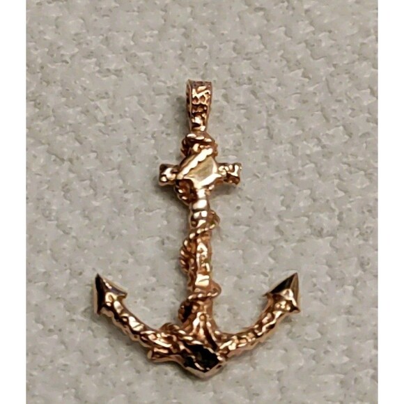 Unbranded Jewelry - 14 K Gold Anchor Pendant 36.5 MM X 22 MM 4.41 G